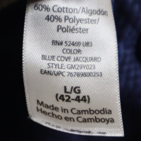 INDIGO PIQUE POLO L 42-44 George Blue Casual Basic Work Office Golf Tennis Navy - Picture 7 of 9